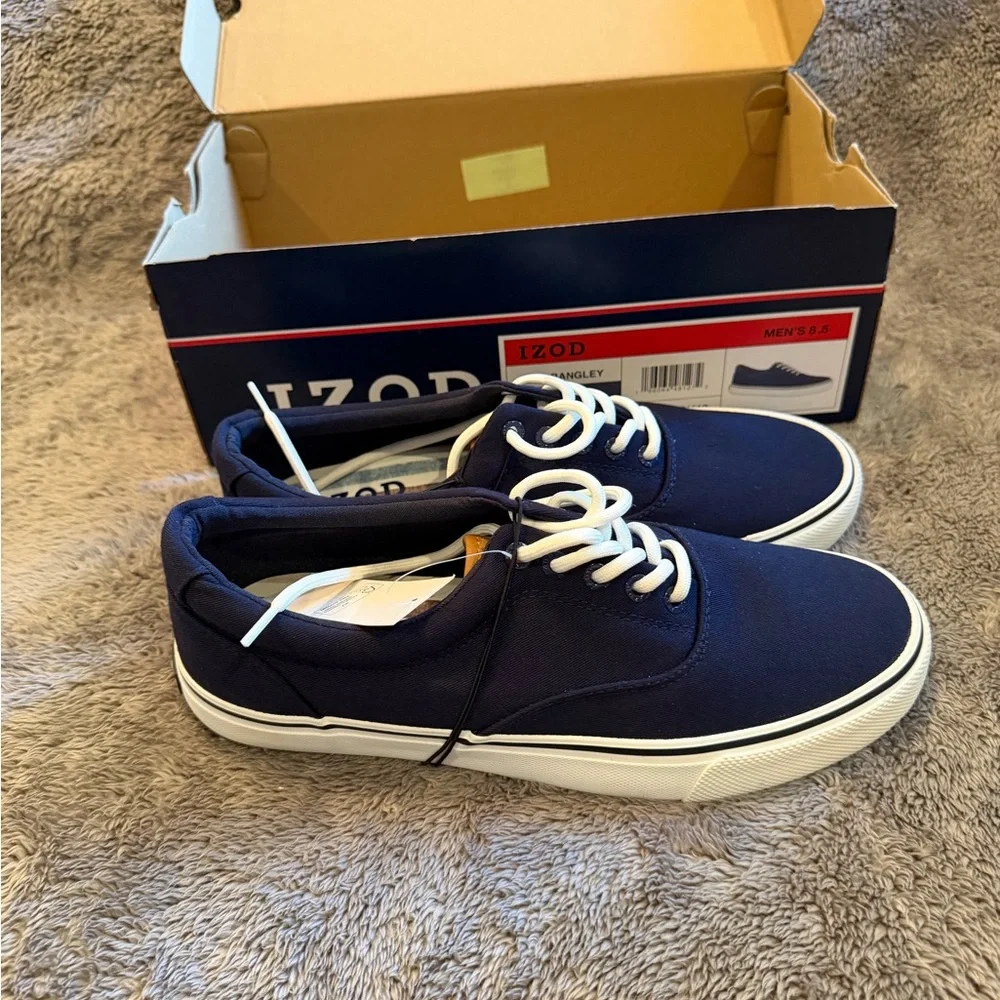 Izod Men's Navy Rangley Memory Foam Shoes